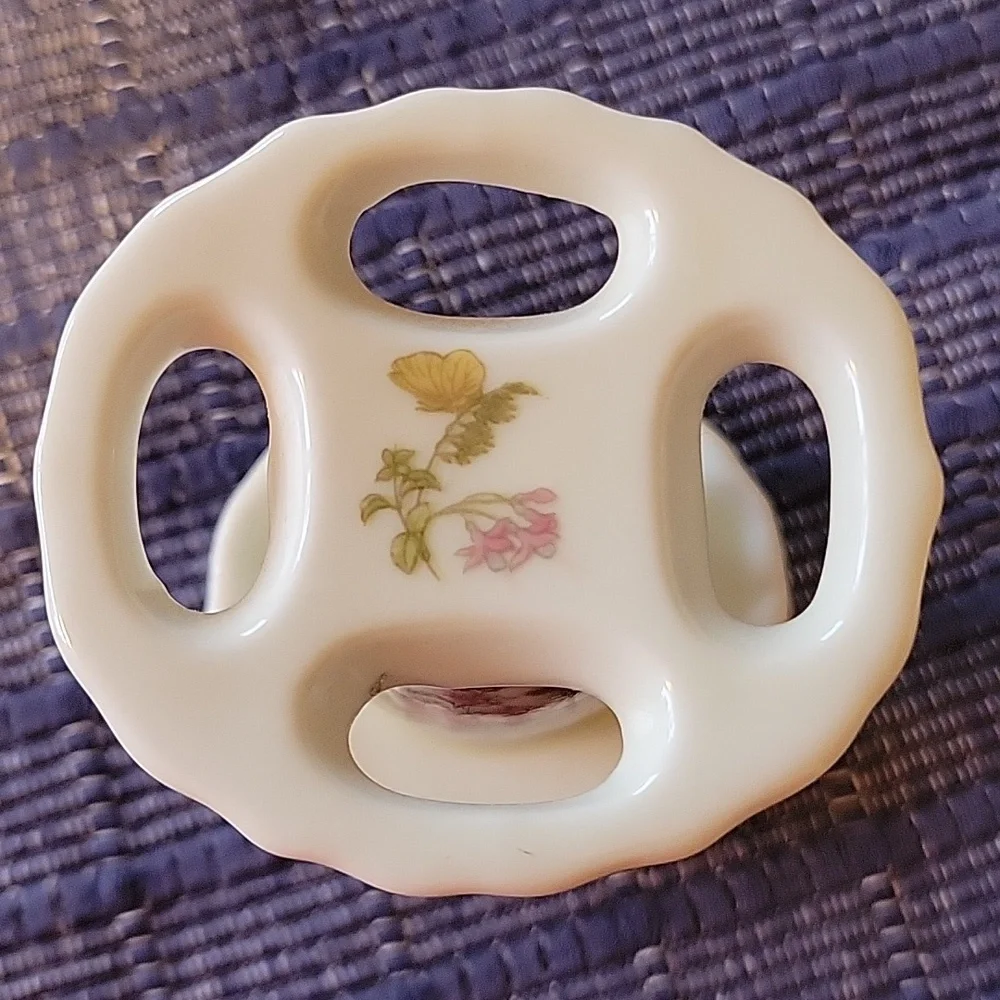 FERN 80's vintage porcelain toothbrush Holder